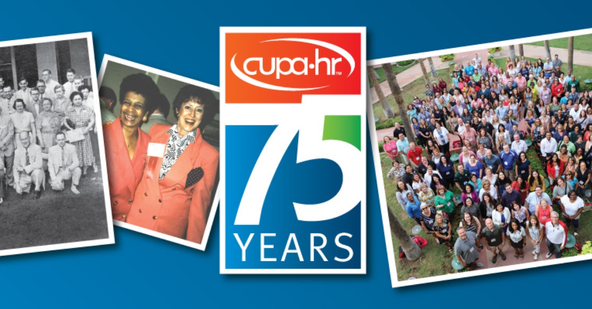 Celebrating 75 Years of Higher Ed HR - CUPA-HR